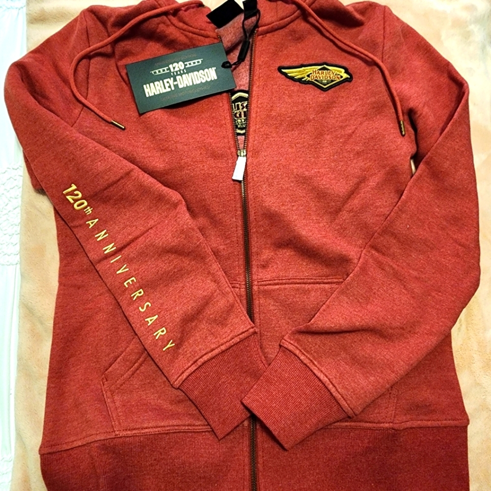 NWT Women's Harley 120th Anniversary Zip Hoodie